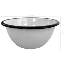 Carregar imagem no visualizador da galeria, Tigela Esmaltada Ágata 500ml Bowl para Servir Esmaltados Silva Branco
