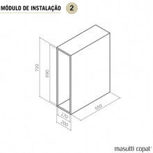Carregar imagem no visualizador da galeria, Porta Temperos Suporte Condimentos Deslizante Aço Inox com Bandeja Aramado Embutir 2 Níveis
