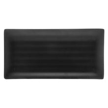 Carregar imagem no visualizador da galeria, Kit 40 Travessas Pratos Sushi Comida Japonesa Melamina Preto 30x15cm Lyor Tóquio
