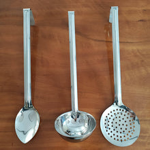 Carregar imagem no visualizador da galeria, Kit 3 Conchas de Aço Inox para Cozinha Industrial Restaurantes Feijão Molhos Sopa Grande Brinox
