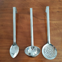 Carregar imagem no visualizador da galeria, Kit 12 Escumadeiras para Restaurantes Lancherias Aço Inox 43cm Fritura Pastel Cozinha Industrial
