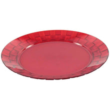 Carregar imagem no visualizador da galeria, Jogo 6 Pratos Vermelhos Grandes 26cm Crippa Servir Mesa Posta Porções Aperitivos
