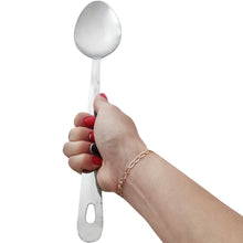 Carregar imagem no visualizador da galeria, 25 Colheres Arroz Inox Grandes Lisas 35cm Buffet Restaurantes Brinox Suprema
