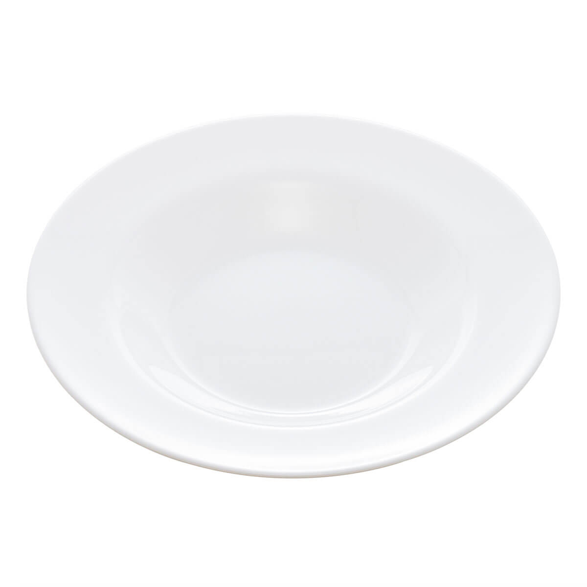 12 Pratos para Massa Risoto 28cm Vidro Opalino Branco Restaurante Hotel Bar Lyor Friends Time