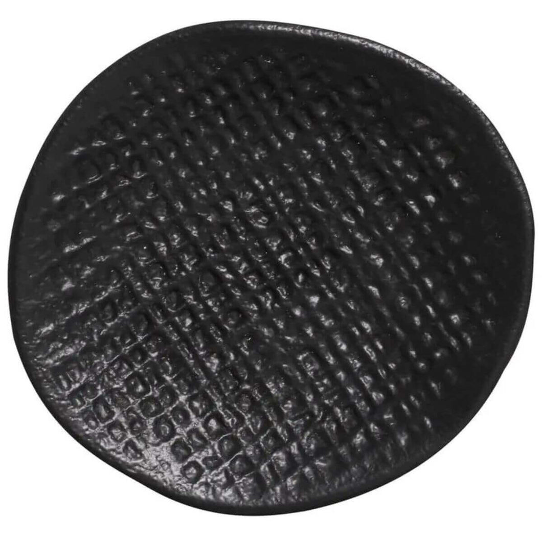 Kit 24 Molheiras Cerâmica Preta Matte 11x2,2cm Porto Brasil Ramequins Médios Shoyu Molhos Sushi Restaurantes