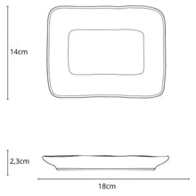 Carregar imagem no visualizador da galeria, Jogo 12 Travessas Retangulares 18x14cm em Cerâmica Preto Matte Juta Porto Brasil Petiscos Mesa Posta
