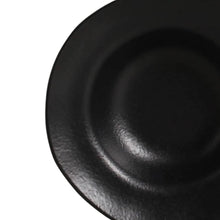 Carregar imagem no visualizador da galeria, Prato para Sobremesa Porto Brasil Cerâmica 250ml Preto Matte Orgânico 19cm Mesa Posta
