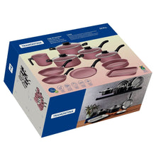 Carregar imagem no visualizador da galeria, Jogo de Panelas Tramontina Alumínio Antiaderentes Rosa 10pçs Linz Starflon Max
