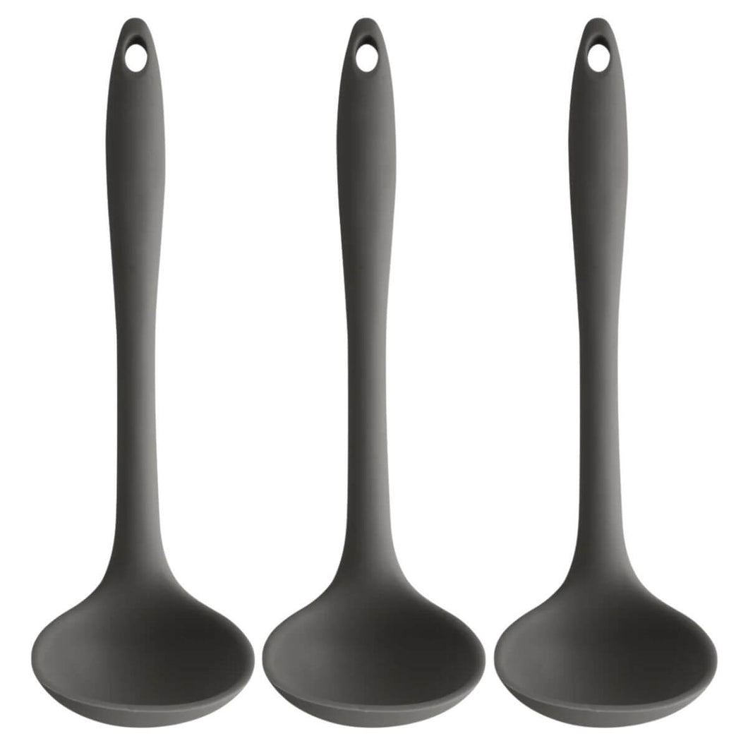 Kit 3 Conchas de Silicone Cozinha Utensílio Feijão Sopa Caldo OU Chumbo