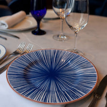 Carregar imagem no visualizador da galeria, Jogo 6 Pratos Rasos Porcelana Azul 28cm Tramontina Abstratta Mesa Posta Restaurante
