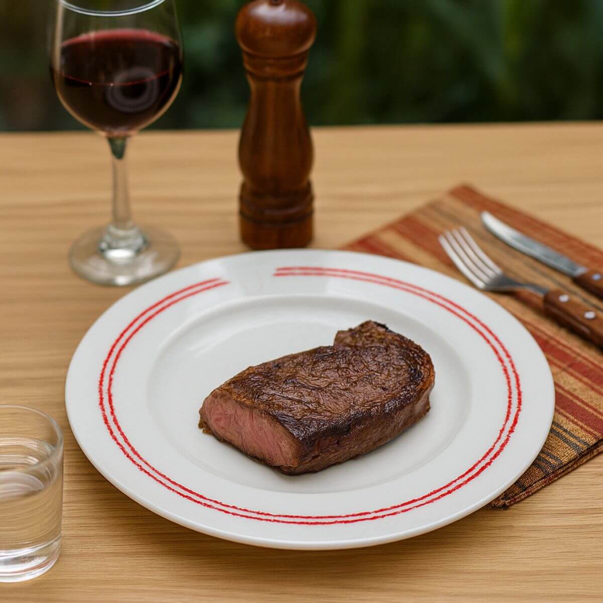 Jogo 6 Pratos para Churrasco Porcelana 28cm Tramontina Churrasco Classic Mesa Posta