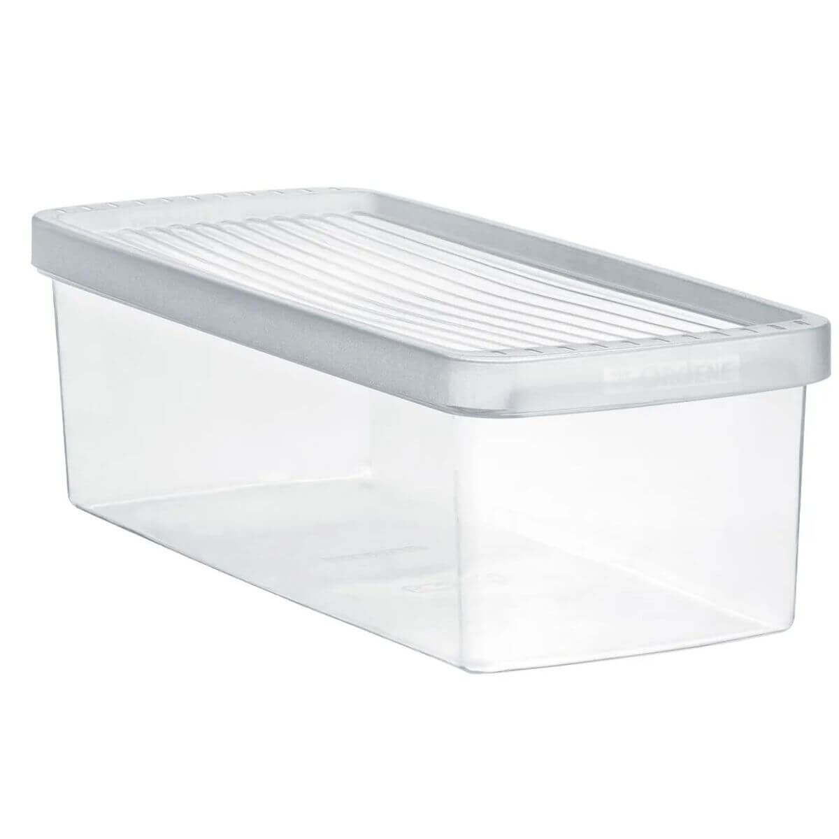 Conjunto 4 Potes Organizadores de Geladeira com Tampa Plástico Frutas e Verduras P Utti Ordene