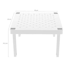 Carregar imagem no visualizador da galeria, Kit Porta Tampas de Panela Chumbo e Organizador de Armários Prateleira Empilhável Branco Plástico OU
