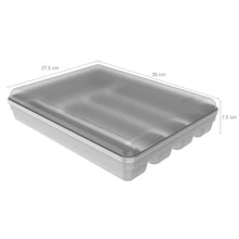 Carregar imagem no visualizador da galeria, Kit Porta Talheres com Tampa e 2 Prateleiras Organizadoras para Armário OU Branco
