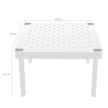 Carregar imagem no visualizador da galeria, Kit Porta Talheres com Tampa e 2 Prateleiras Organizadoras para Armário OU Branco
