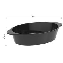 Carregar imagem no visualizador da galeria, Travessa de Plástico Oval 550ml Saladeira Tigela Preta Coza Uno Servir Petiscos Porções
