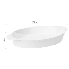 Carregar imagem no visualizador da galeria, Travessa Oval Branca 800ml Coza Uno Plástico Cozinha Buffet Eventos
