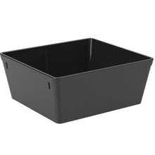 Carregar imagem no visualizador da galeria, Travessa Retangular Coza Uno 1,4L Preto Saladeira Plástico Restaurantes Self Service
