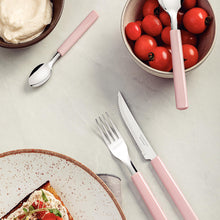 Carregar imagem no visualizador da galeria, Faqueiro Tramontina Gamboa 16 Peças Rosa Talheres Aço Inox Mesa Jantar Cozinha Cabos Polipropileno
