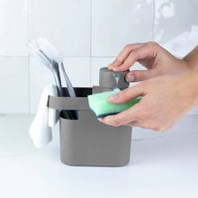 Carregar imagem no visualizador da galeria, Kit Dispenser de Detergente 650ml Lixeira de Pia Trium 4,7L Ou Chumbo Organizador Casa Cozinha
