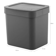 Carregar imagem no visualizador da galeria, Kit Dispenser de Detergente 650ml Lixeira de Pia Trium 4,7L Ou Chumbo Organizador Casa Cozinha
