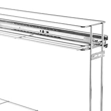 Carregar imagem no visualizador da galeria, Kit Porta Condimentos e Porta Pano de Prato Triplo Aramados Deslizantes Móveis Planejados Cozinha
