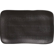 Carregar imagem no visualizador da galeria, Kit 12 Travessas Retangular 27x17cm Porto Brasil Juta Preto Matte Cozinha Prato Servir Petiscos Mesa Posta
