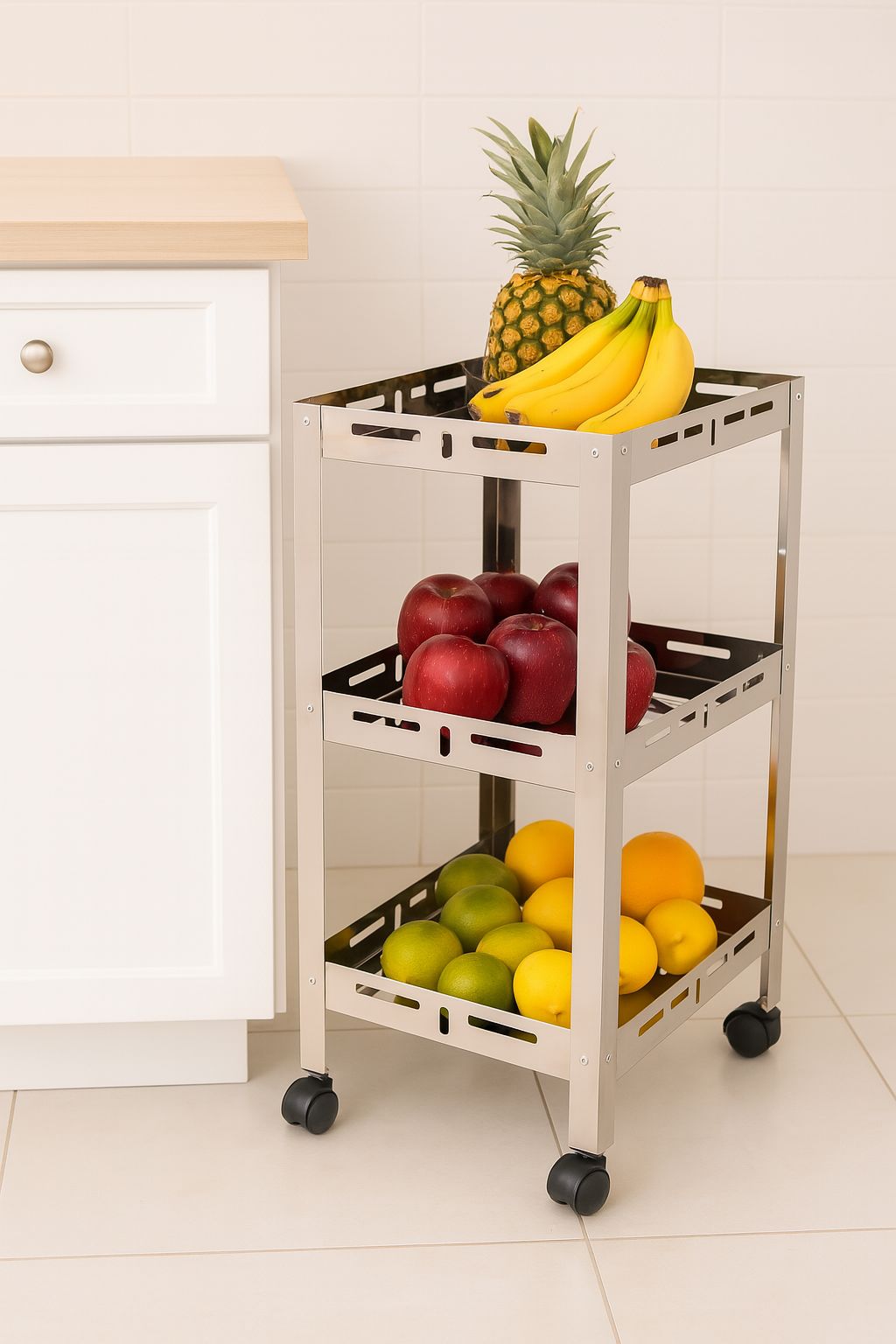 Carrinho Organizador Inox Essence