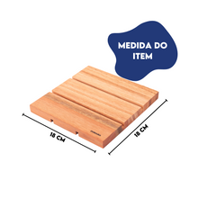 Carregar imagem no visualizador da galeria, Kit com 4 Descansos de Panela de Madeira Essence
