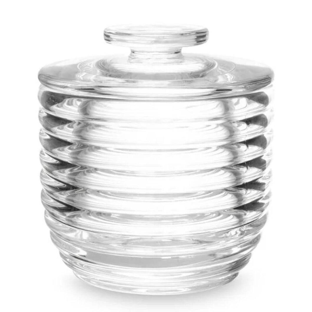 Manteigueira Francesa de Vidro Colméia 9,5x10,5cm Lyor Porta Laticínios