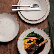 Carregar imagem no visualizador da galeria, Aparelho de Jantar 16 Peças em Porcelana Tramontina Marrom Rústico Jogo Pratos 4 Pessoas
