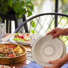 Carregar imagem no visualizador da galeria, Prato de Sobremesa 19cm Tramontina Lineare Porcelana Decorada Avulso Raso
