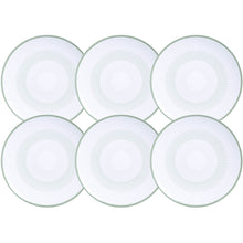 Carregar imagem no visualizador da galeria, Jogo 6 Pratos de Sobremesa Porcelana 19cm Tramontina Lineare Servir Doces Salgados Mesa Posta

