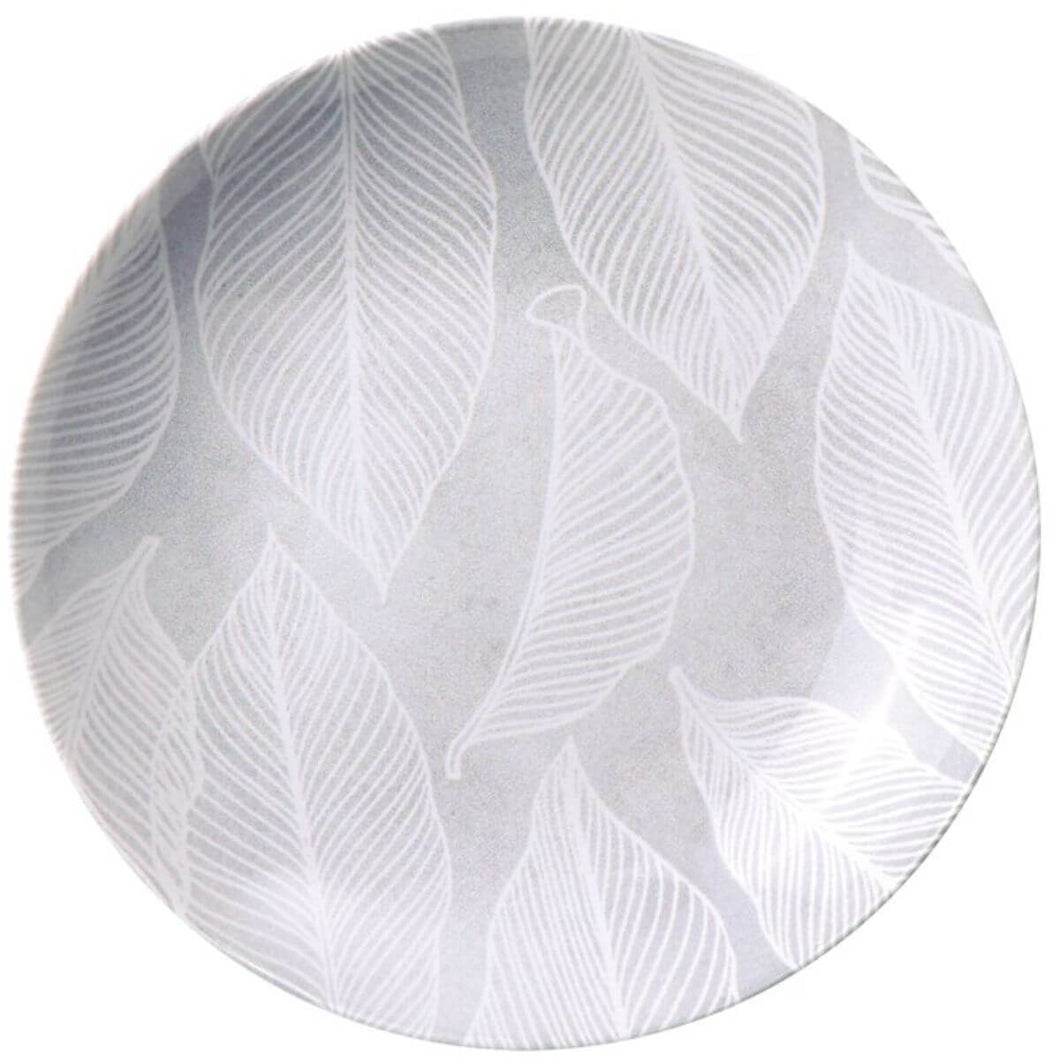 Prato Fundo de Porcelana 21cm Tramontina Arbo Cinza 680ml Decorado Cozinha Avulso