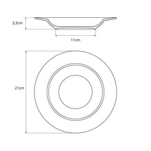 Carregar imagem no visualizador da galeria, Prato Fundo de Porcelana 21cm Tramontina Arbo Cinza 680ml Decorado Cozinha Avulso
