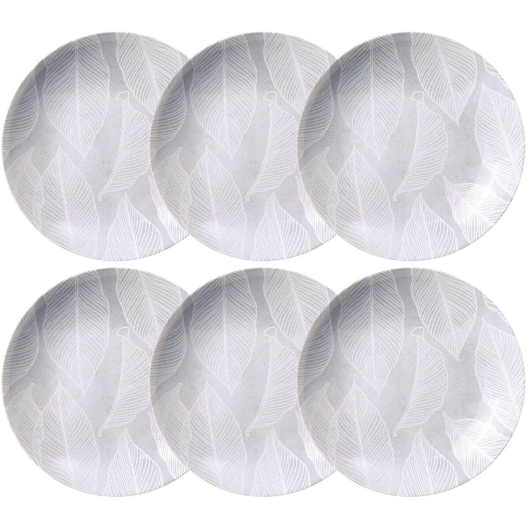 Jogo 6 Pratos Fundos em Porcelana 21cm Arbo Tramontina 680ml Servir Sopa Caldos Massas