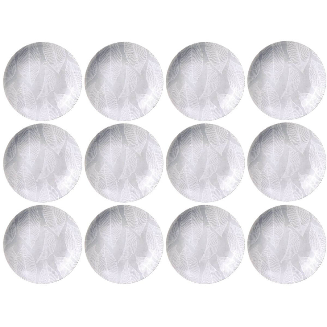 Conjunto 12 Pratos Fundos 21cm em Porcelana Tramontina Arbo 680ml Cozinha Mesa Posta