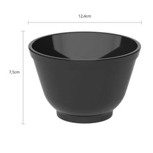 Carregar imagem no visualizador da galeria, Cumbuca Tigela 450ml Bowl Preto de Plástico Sobremesa Açaí Cereais Coza Uno
