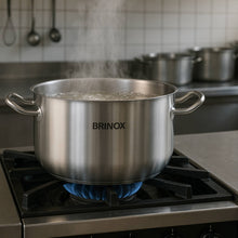 Carregar imagem no visualizador da galeria, Panela Brinox Profissional Caçarola Sem Tampa Aço Inox 32cm Cozinha Industrial Restaurante 12,2L
