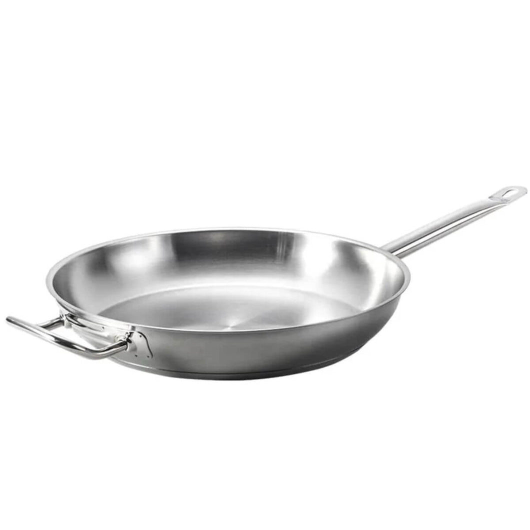 Frigideira Profissional de Indução 3,4L Brinox Aço Inox 32cm Fundo Triplo Restaurante Cozinha Industrial