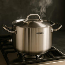 Carregar imagem no visualizador da galeria, Tampa em Aço Inox 32cm Profissional Brinox Panelas Caçarolas Frigideiras Caldeirões
