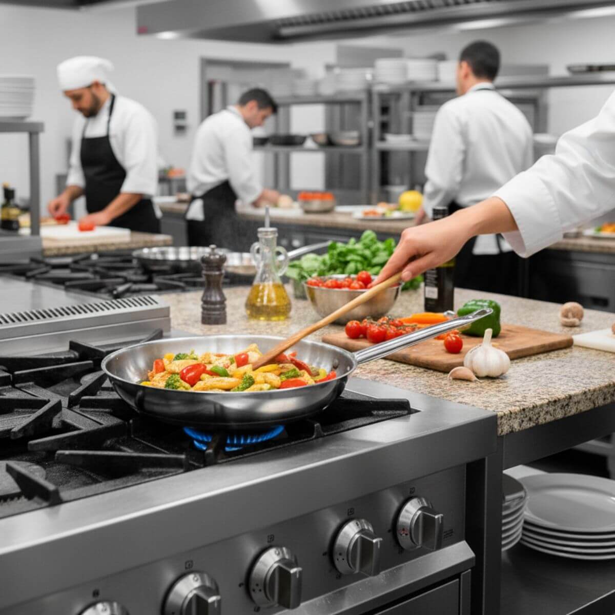 Frigideira Profissional 1,85L Brinox Fundo Triplo Inox 24cm Cozinha Industrial