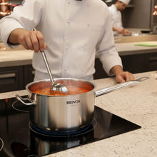 Carregar imagem no visualizador da galeria, Jogo de Panelas 3 Peças Brinox Profissional Inox 24cm Fundo Triplo com Tampa Cozinha Industrial
