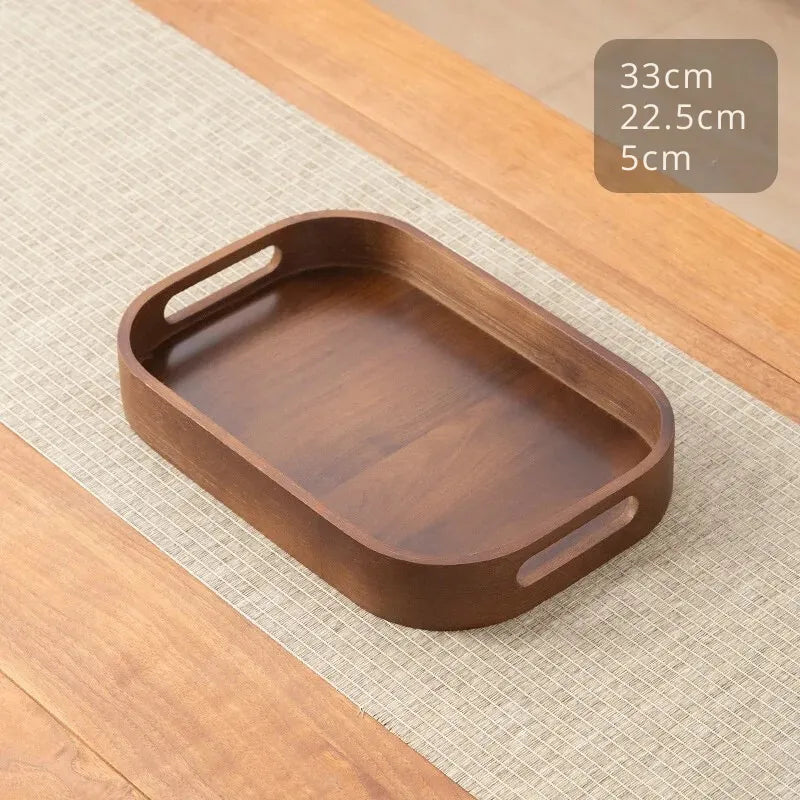 Bandeja de Madeira Minimalista de Bambu Casa Splendida