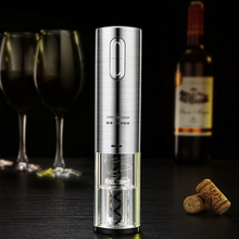 Carregar imagem no visualizador da galeria, Abridor de Vinho Elétrico USB Inox com Base Elegance
