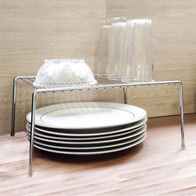 Carregar imagem no visualizador da galeria, Kit 6 Organizadores Médios Armário Prateleira Aramado 30cm
