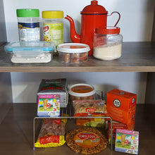 Carregar imagem no visualizador da galeria, Kit 6 Organizadores Médios Armário Prateleira Aramado 30cm
