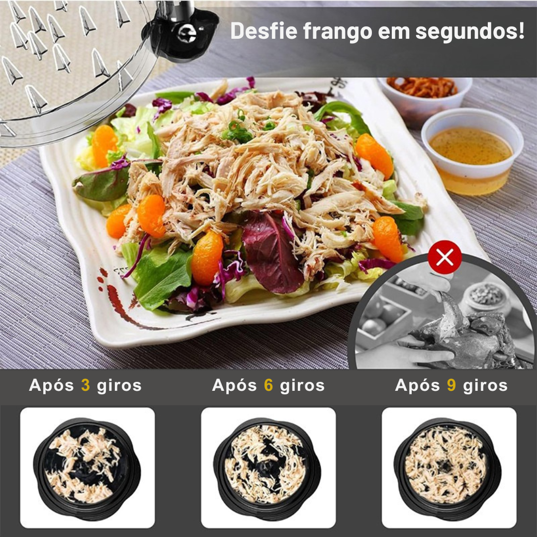 Desfiador de Frango Manual Rápido, Seguro e Prático