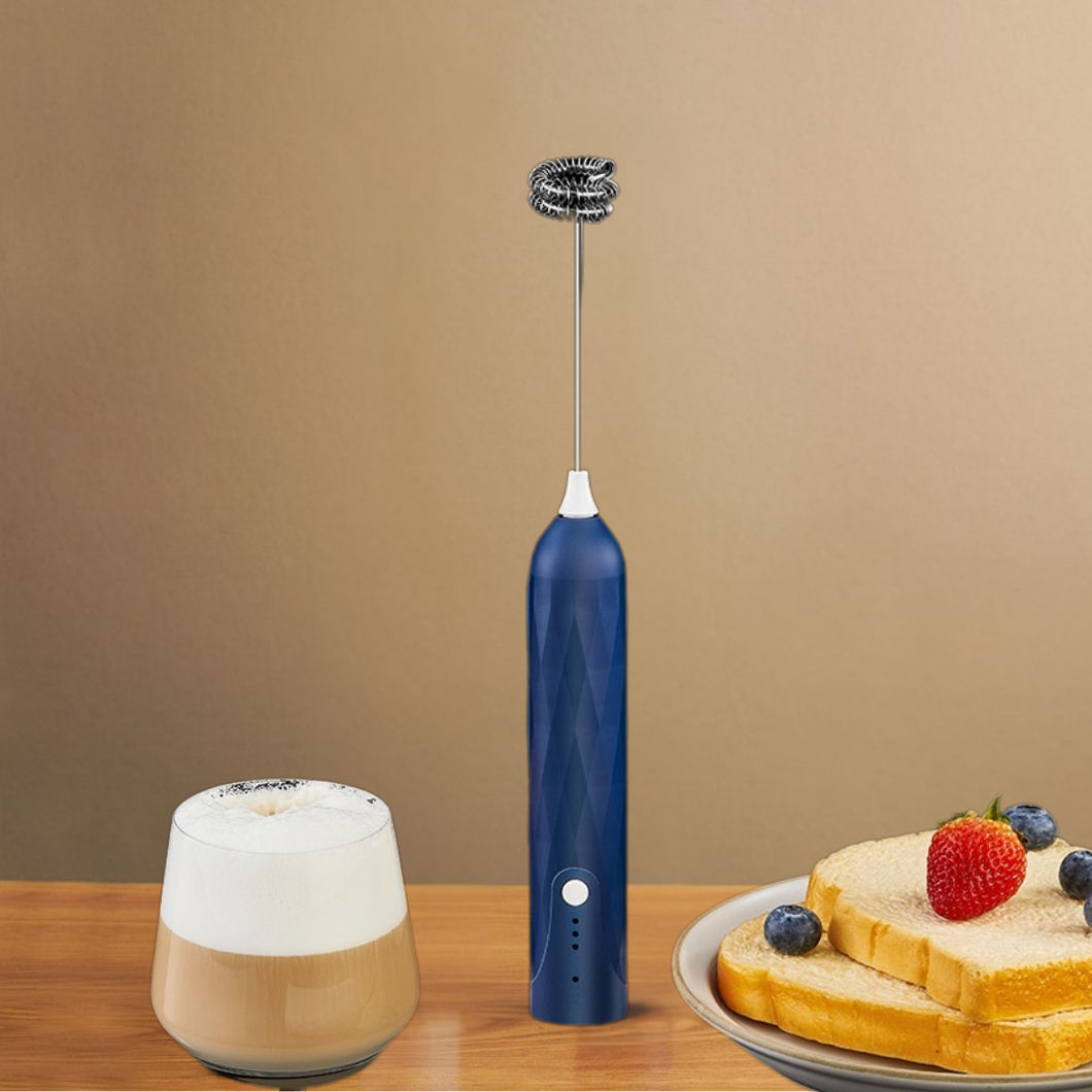 Mini Mixer Elétrico USB p/ Café, Leite, Ovos e Shakes