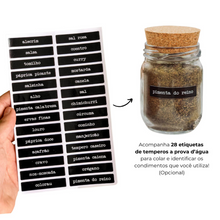 Carregar imagem no visualizador da galeria, Kit Potes 200ml com Tampa de Cortiça Elegância Natural
